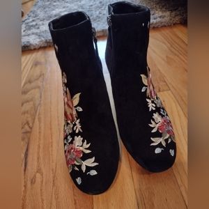 White House Black Market embroidered boots